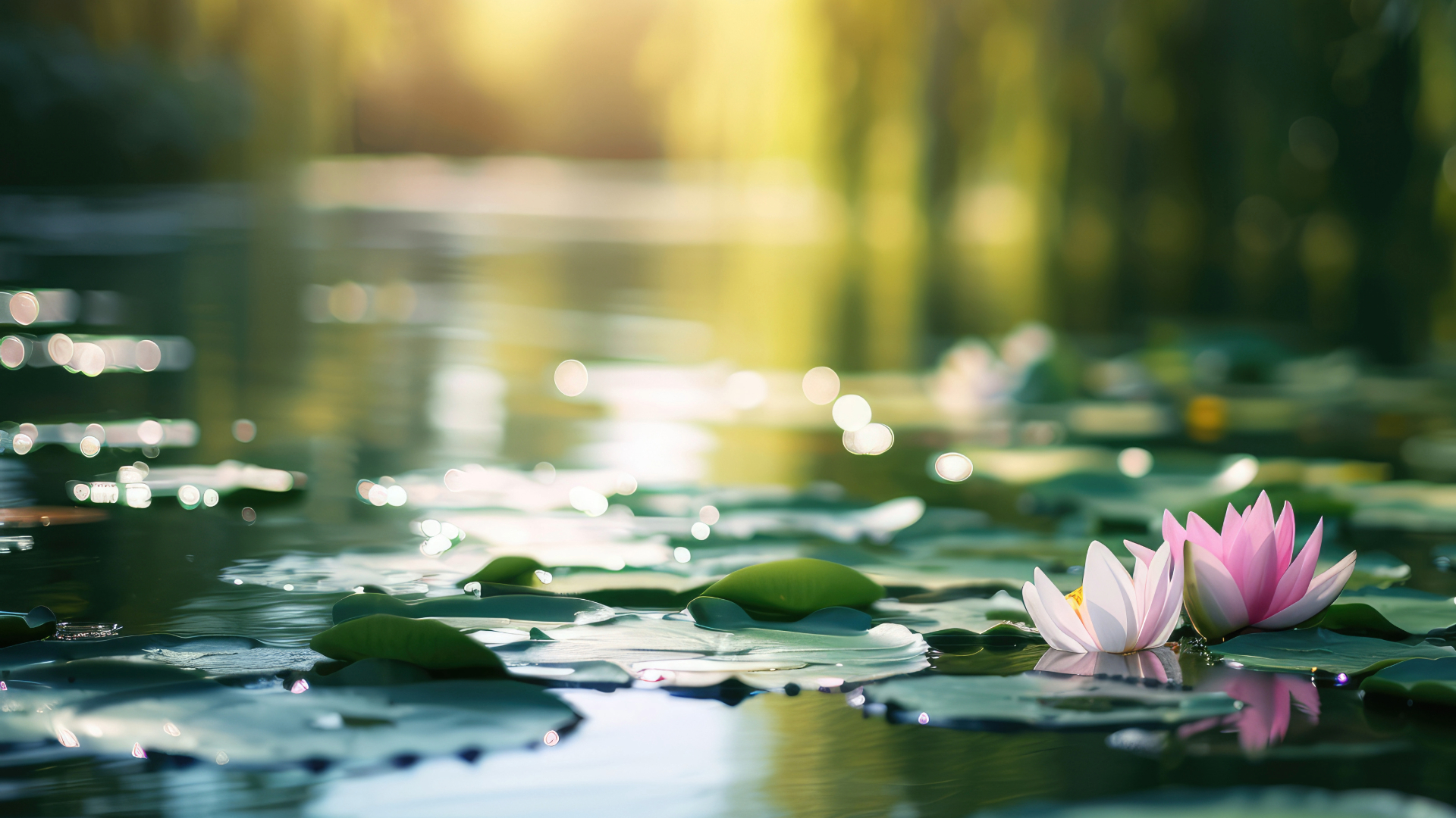 lotus pond image